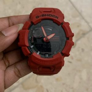 CASIO G SHOCK SHOCK RESISTANT MOVE RED WATCH